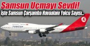 SAMSUN HAVAALANINDA 163 BİN 68 YOLCUYA HİZMET VERİLDİ